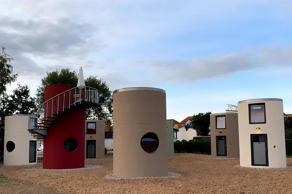 slube mini hotel at Neustrelitz city harbour